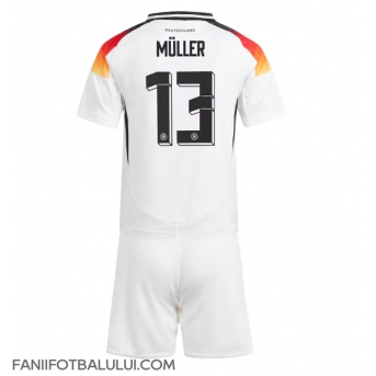 Germania Thomas Muller #13 Echipament de Fotbal Replică European 2024 Copii Acasa (+ Șorturi)